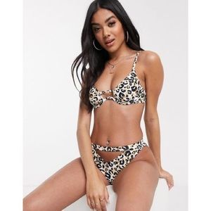 Luxe Palm cutout bikini